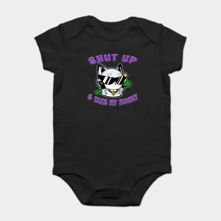 Shut Up And Take My Money Purple Baby Bodysuit